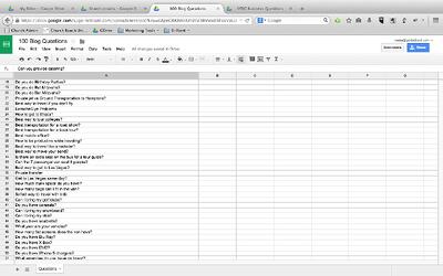 Content Idea List