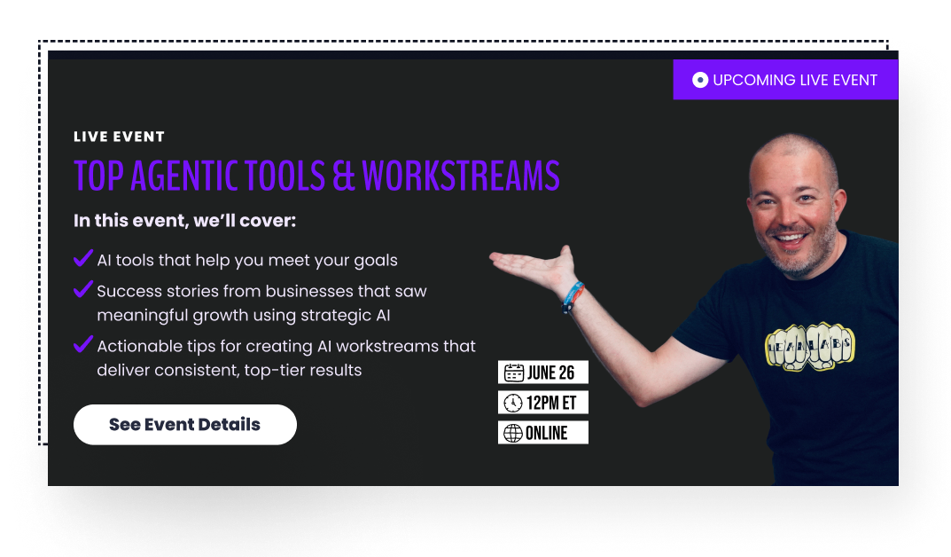 Agentic Tools & Workstreams